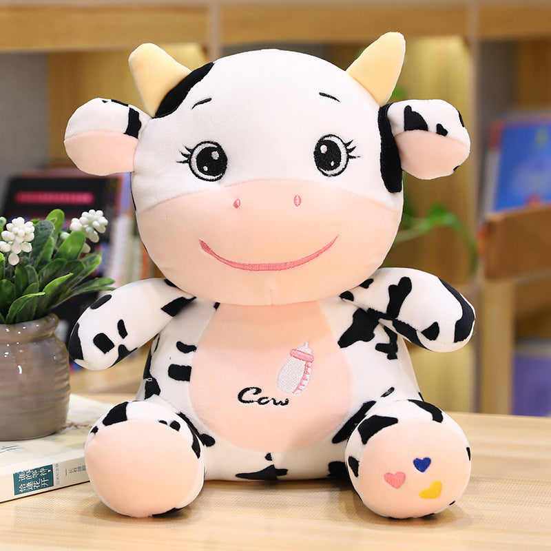 Soft Baby Cow Plush Toy – Cute Stuffed Animal Doll