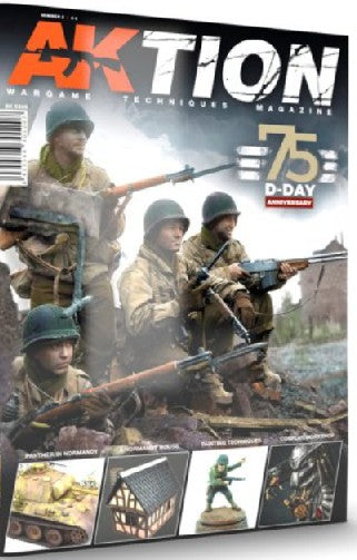 AK Interactive AK3 Aktion Wargame Magazine Issue 3: 75th D-Day Anniversary (D)