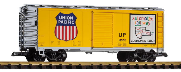 PIKO 38831 G Scale UP Steel Boxcar 120152, Armour Yellow (New #)