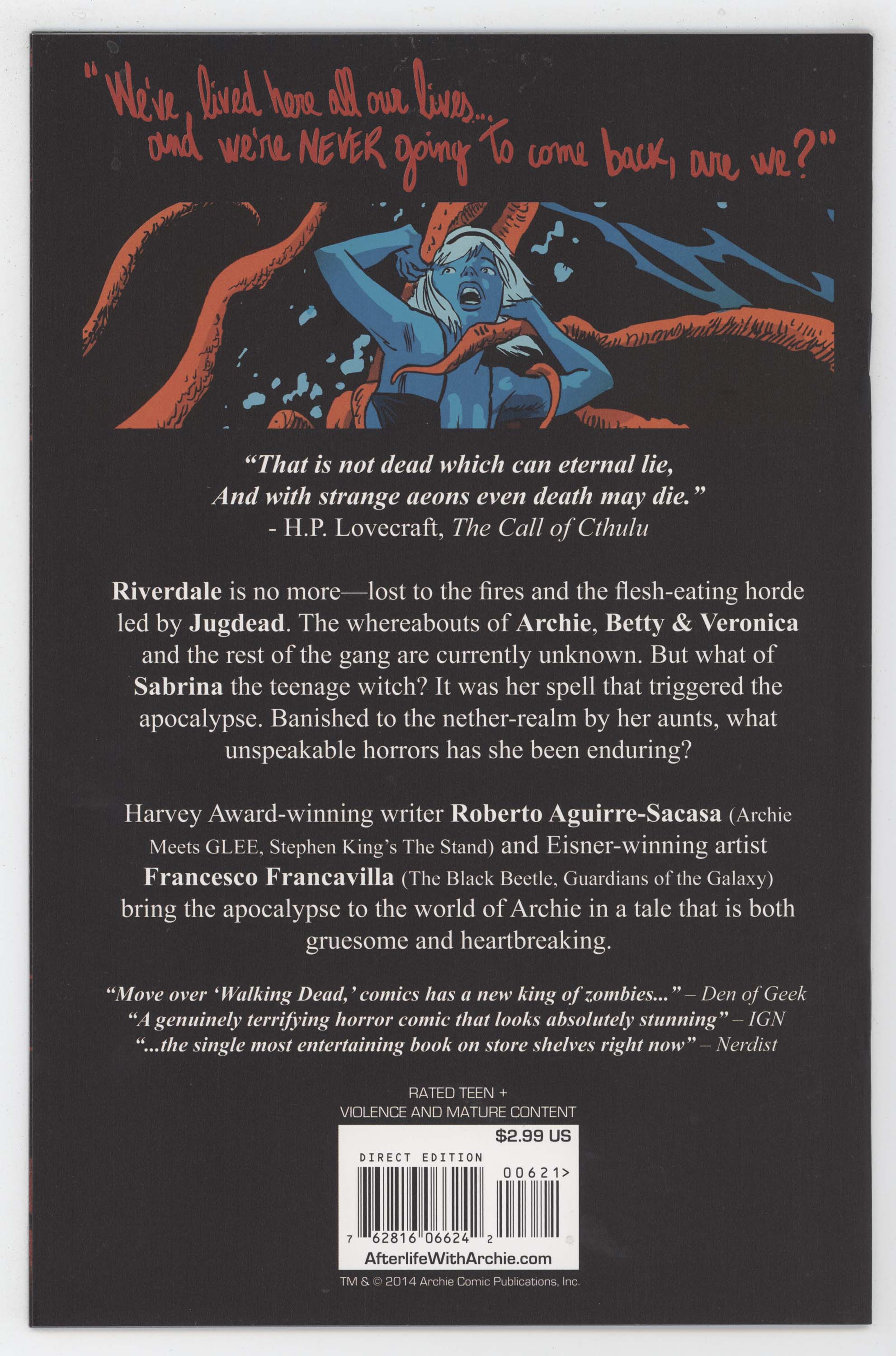 Afterlife With Archie 6 B 2014 NM+ 9.6 Andrew Pepoy Variant Sabrina Witch GGA