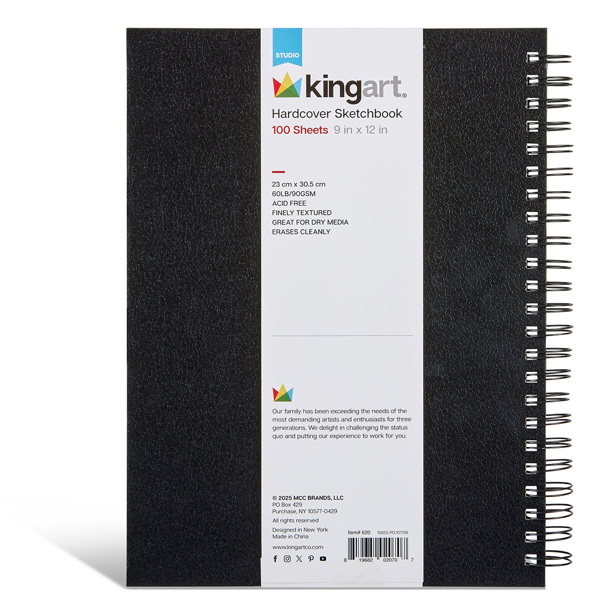 Hardcover Sketchbook 9x12 100 Pages