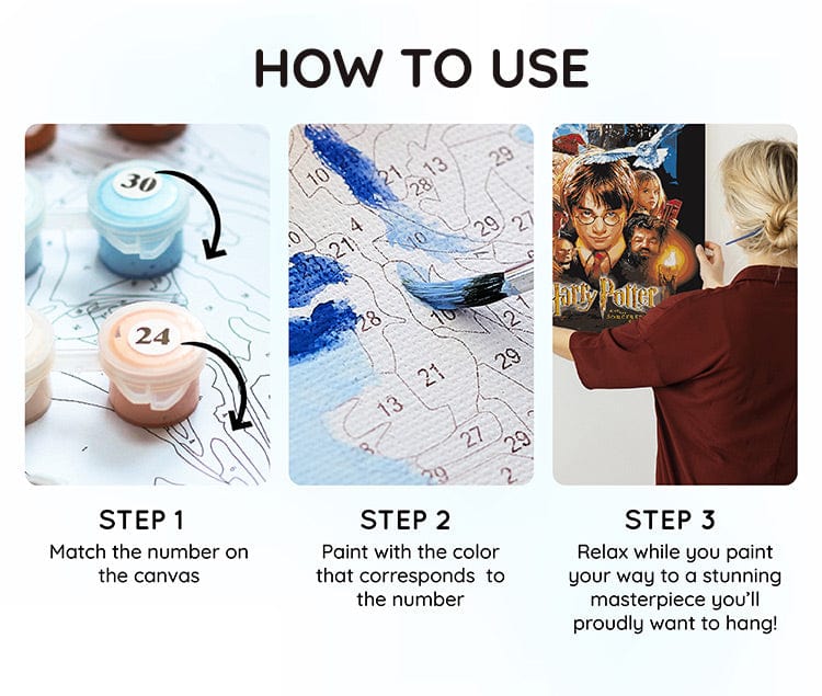 Harry Potter and the Sorcerer's Stone - Paint By Numbers Kit