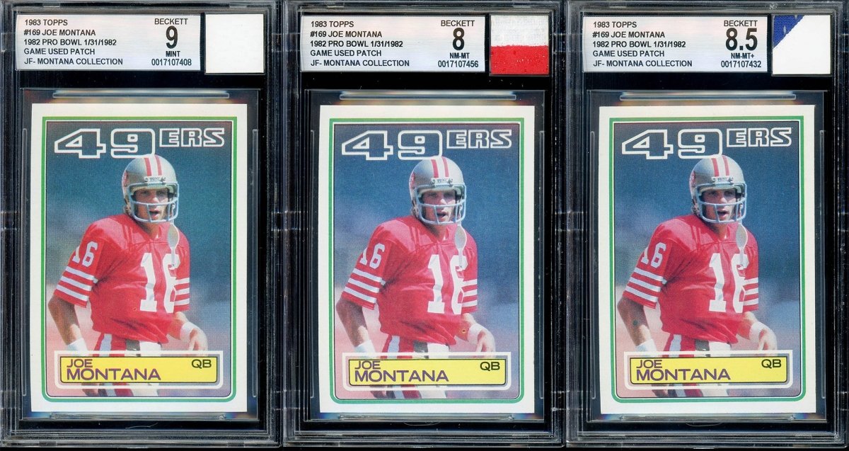“Montana Collection" – BGS/BAS Graded Cards & Autographs of Joe Montana – (1) Card Per Box
