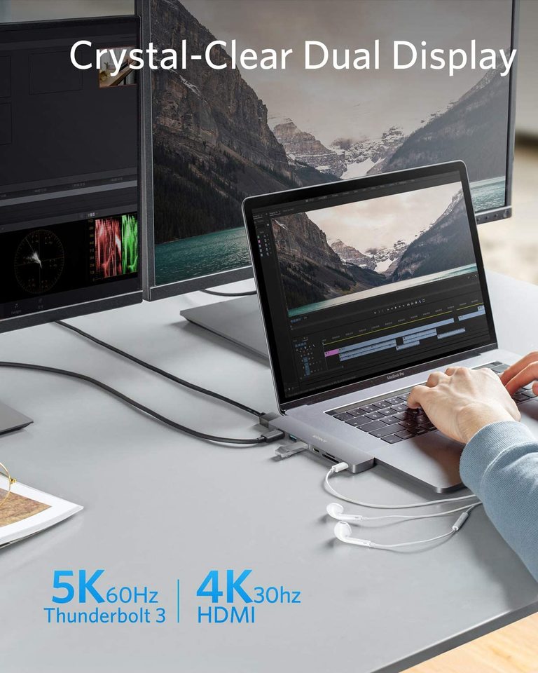 Anker <b>PowerExpand</b> Direct 8-in-2 USB-C PD Media Hub
