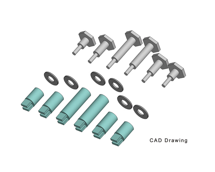 PIKO 36093 G Scale Crankpins - 36.5mm Starter Set Wheels