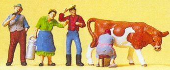 Preiser 10044 HO Scale Working People -- Farm Workers #2 pkg(4)