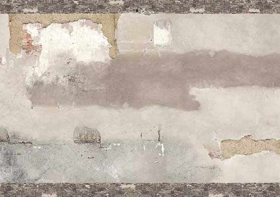 Busch 7437 HO Scale Matte-Look Weathered Cardstock Wall Sheet 2-Pack