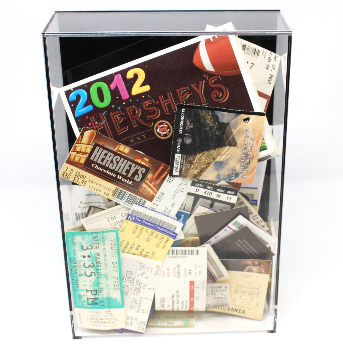Bottlecap, Cork, or Ticket Stub Display Case with Wall Mounts (A051)