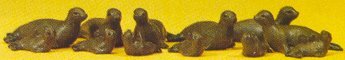 Preiser 20395 HO Scale Animals -- Seals