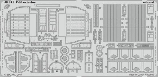 Eduard 48811 1/48 Aircraft- F80 Exterior for HBO