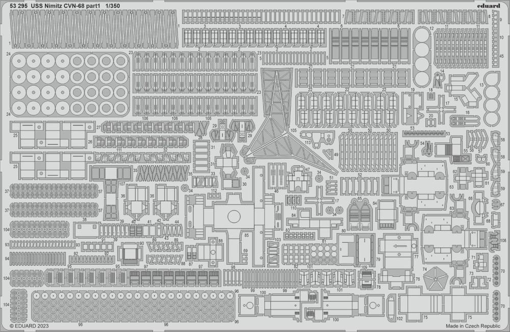 Eduard 53295 1/350 Ship- USS Nimitz CVN68 Part 1 for TSM