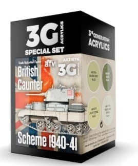 AK Interactive 11676 AFV Series: British Caunter Scheme 1940-1941 3G Acrylic Pai