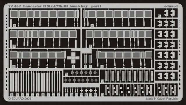 Eduard 72452 1/72 Aircraft- Lancaster B Mk I/III Bomb Bay for HSG