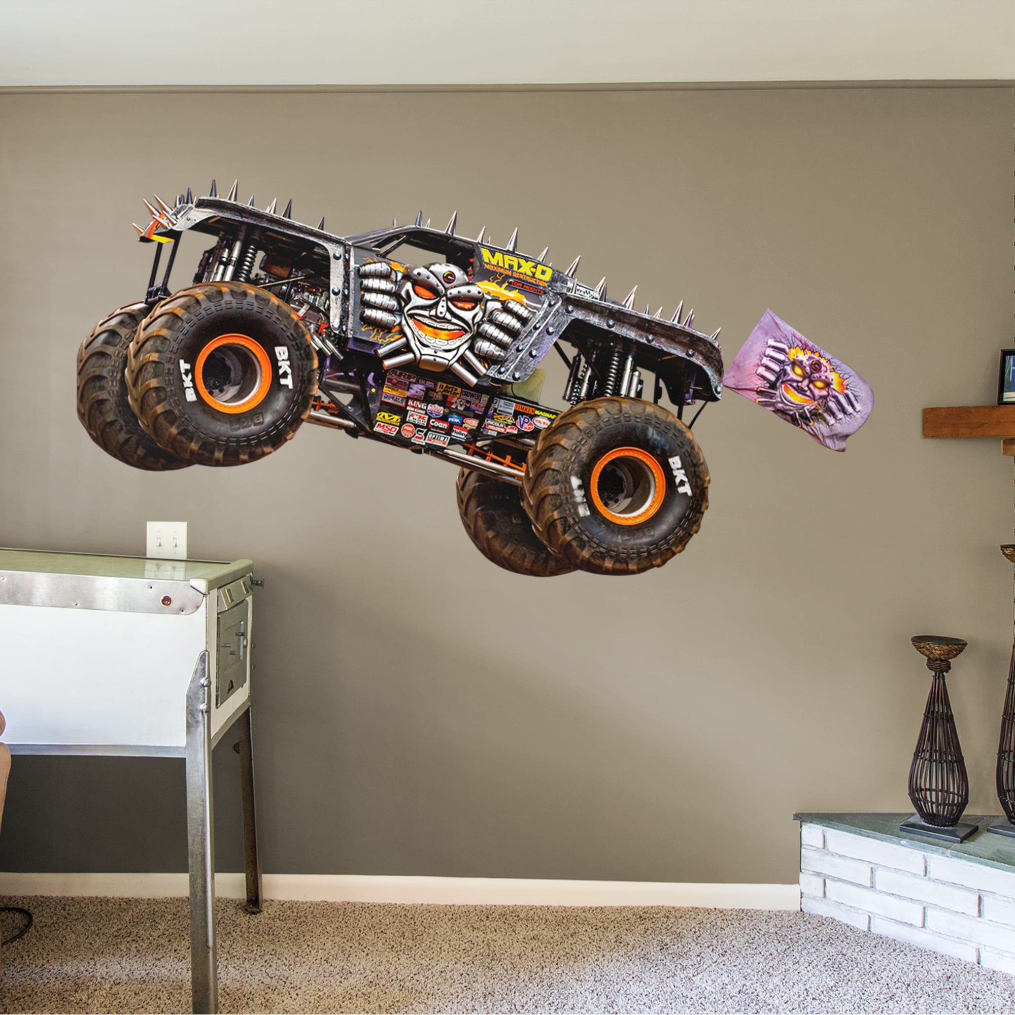 Max-D - RealBig Collection - Official Monster Jam - Reusable Vinyl Wall Decals