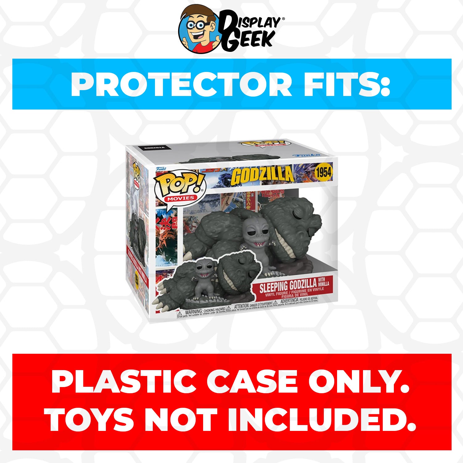 Pop Protector for 6 inch Sleeping Spacegodzilla #1955 Super Size Funko Pop