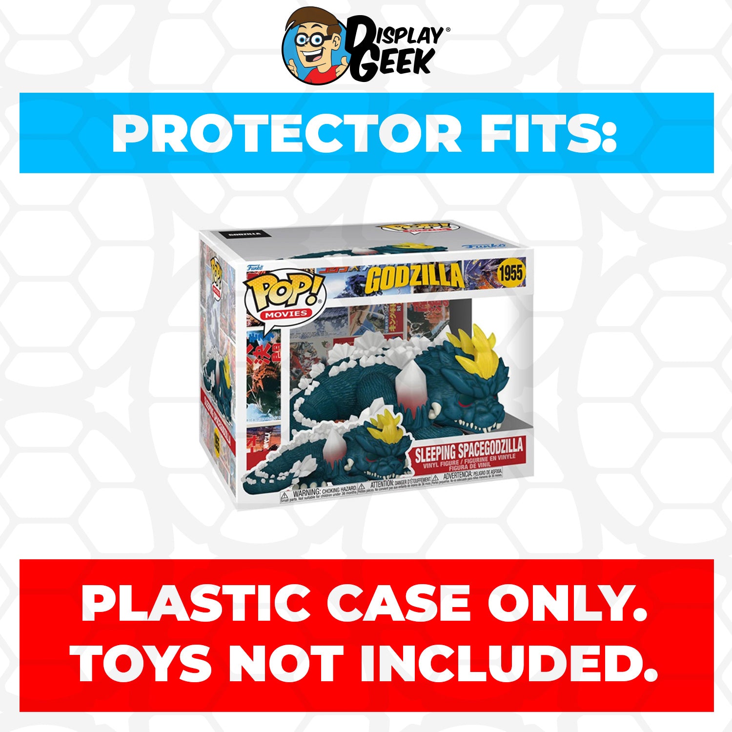 Pop Protector for 6 inch Sleeping Spacegodzilla #1955 Super Size Funko Pop