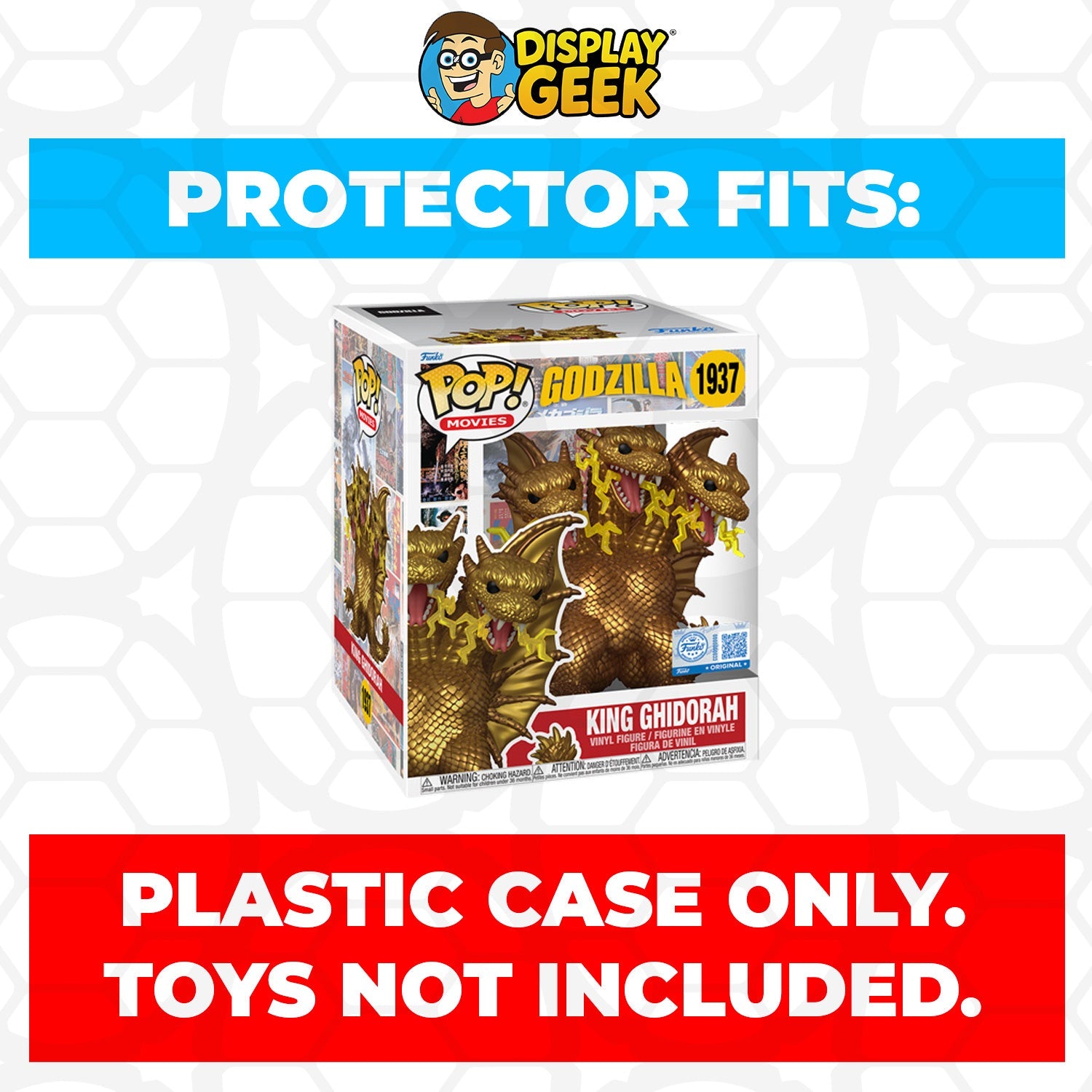 Pop Protector for Funko Pop 6 inch King Ghidorah #1937 Super Size Box