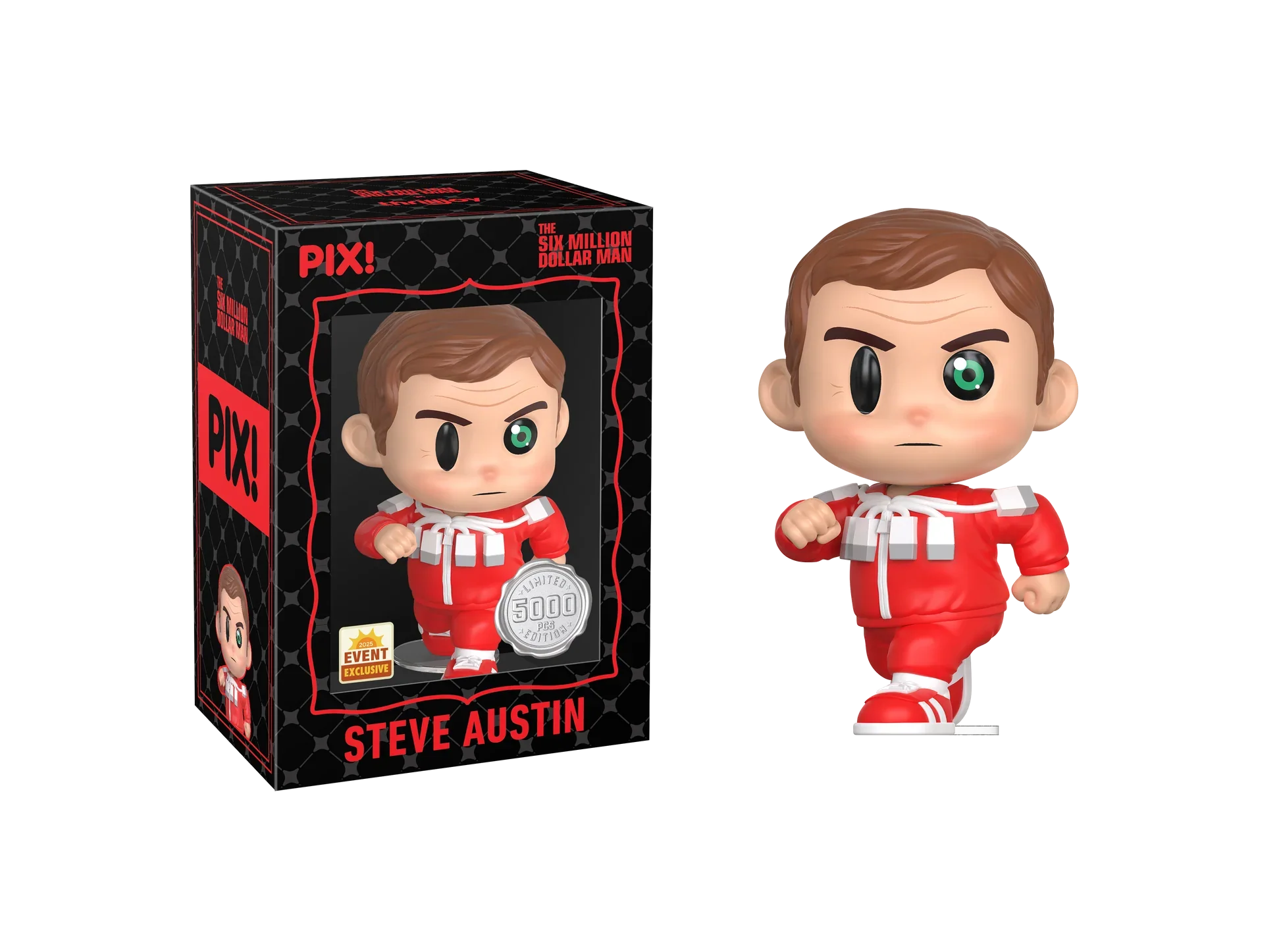[Thrilljoy] [EXCLUSIVE] The Six Million Dollar Man - Steve Austin LE5000 PIX Vinyl Figure (1 in 6 Chance at Chase)