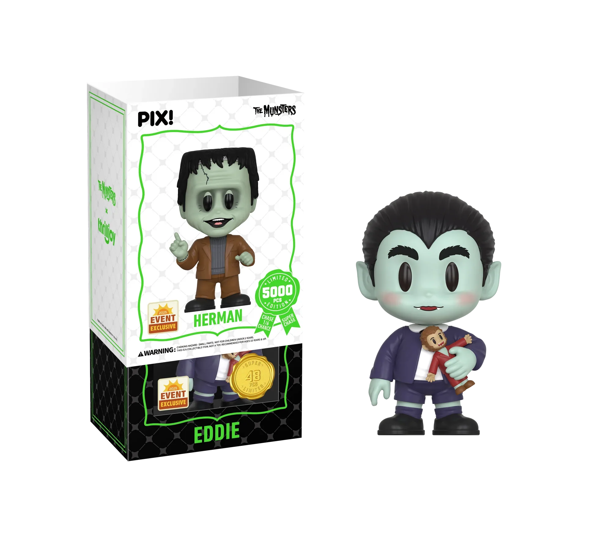 [Thrilljoy] [EXCLUSIVE] The Munsters - Herman Munster LE5000 PIX Vinyl Figure (1 in 6 Chance at Chase)
