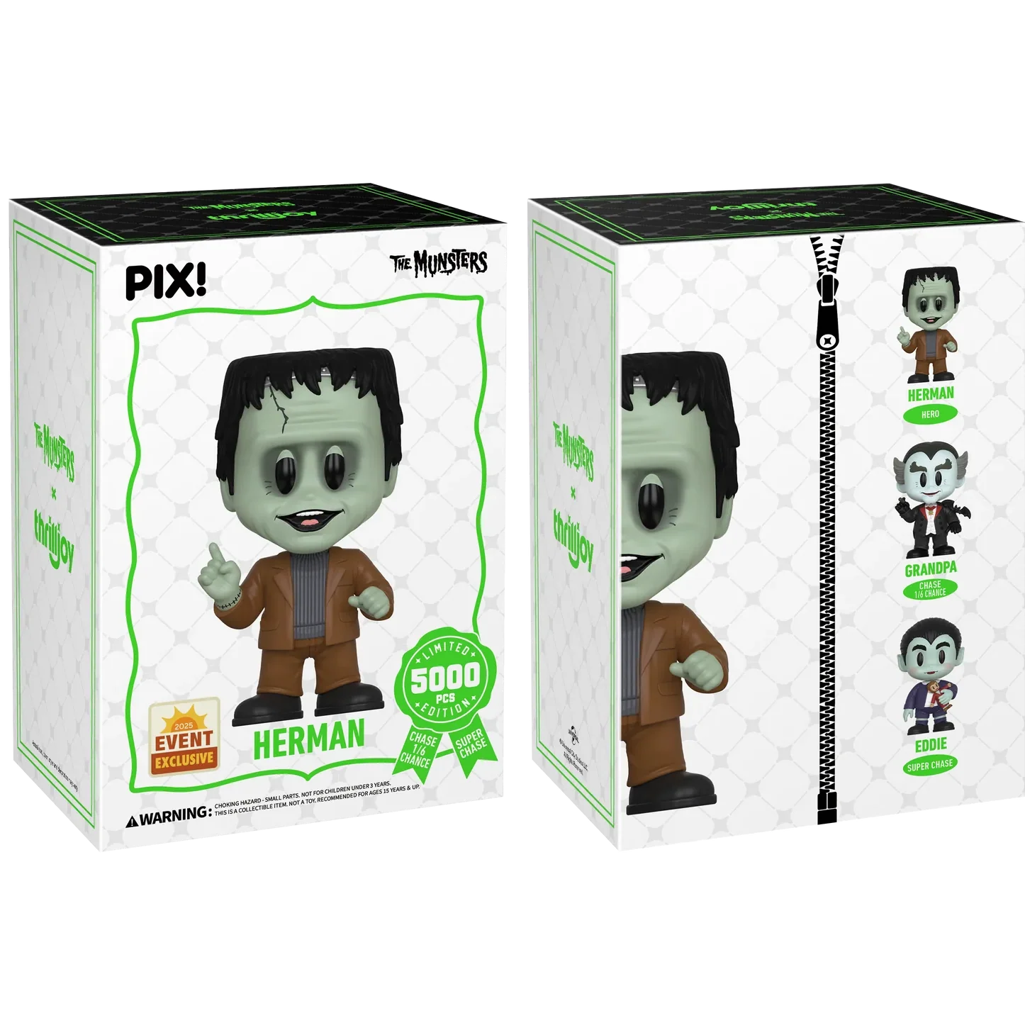 [Thrilljoy] [EXCLUSIVE] The Munsters - Herman Munster LE5000 PIX Vinyl Figure (1 in 6 Chance at Chase)