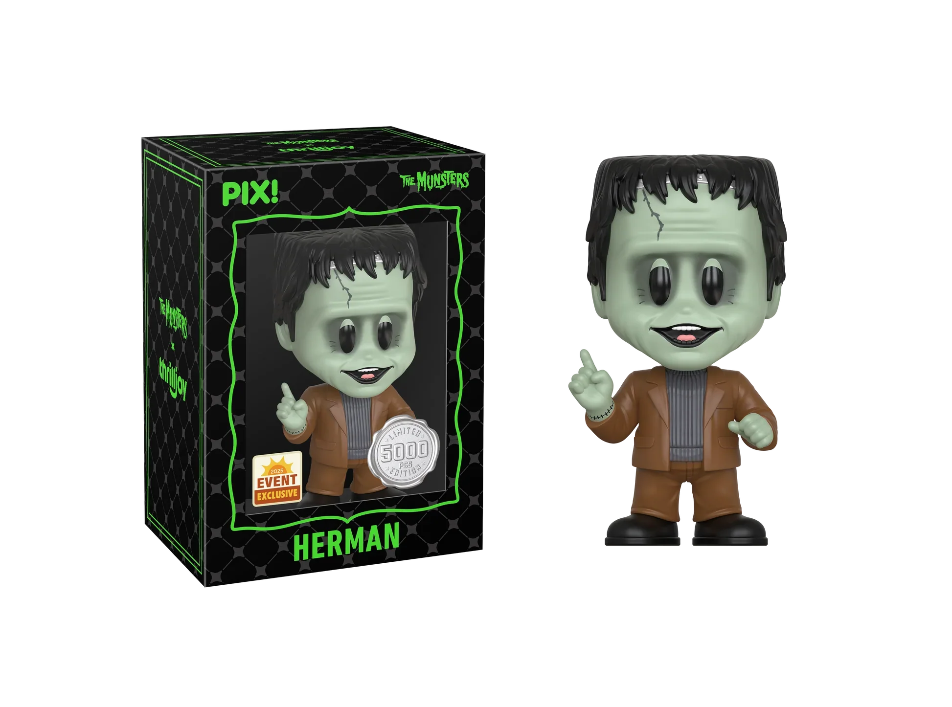 [Thrilljoy] [EXCLUSIVE] The Munsters - Herman Munster LE5000 PIX Vinyl Figure (1 in 6 Chance at Chase)