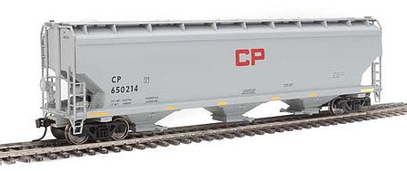 Walthers Mainline 7695 HO Scale 60' NSC 5150 3-Bay Covered Hopper - Ready to Run -- Canadian Pacific #650214