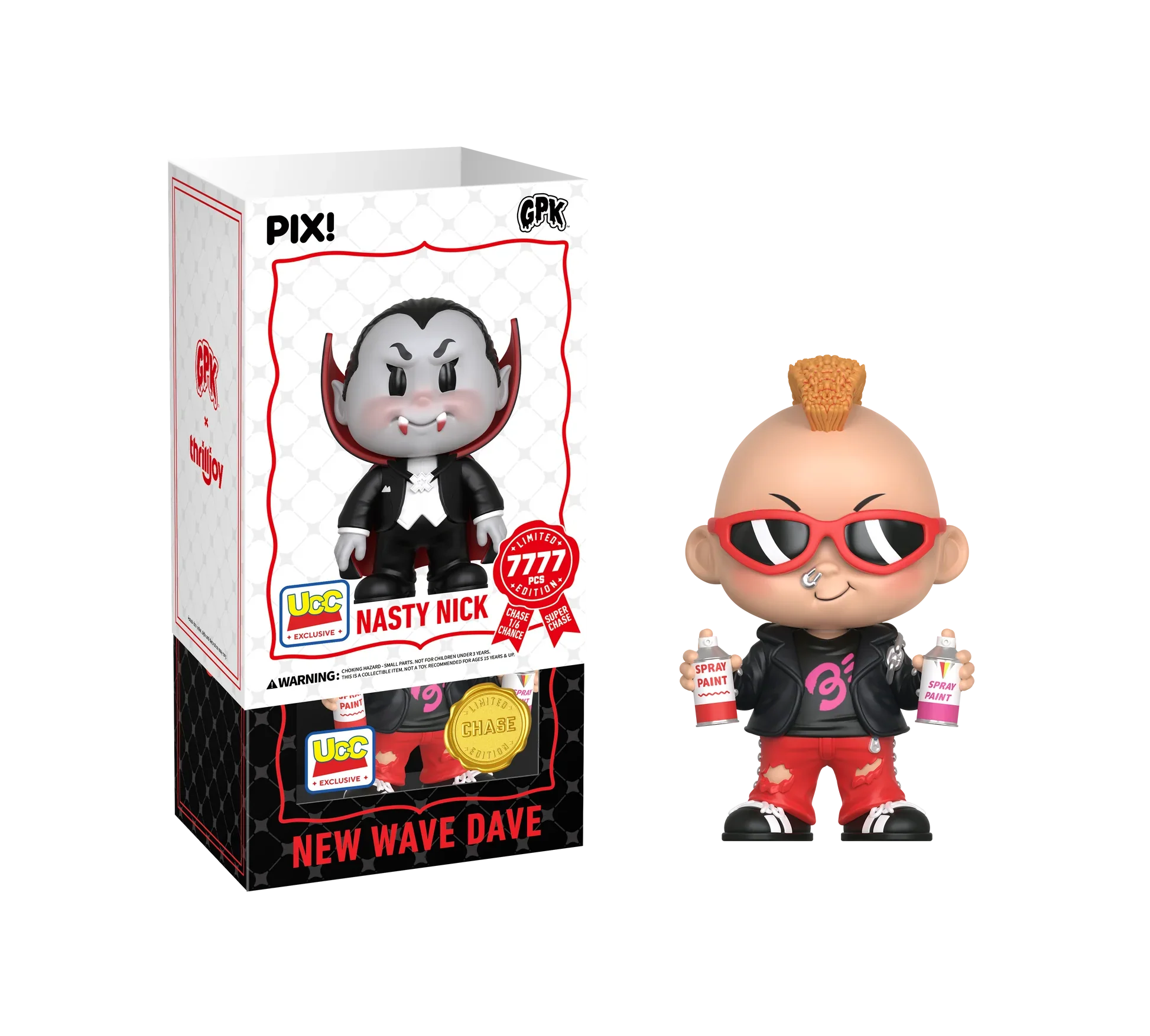 [Thrilljoy] [EXCLUSIVE] Garbage Pail Kids - Nasty Nick LE7777 PIX Vinyl Figure (1 in 6 Chance at Chase)