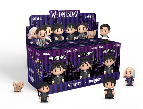 [Thrilljoy] Wednesday PIXL Blind Box Vinyl (1 in 108 chance of receiving a secret figure!)