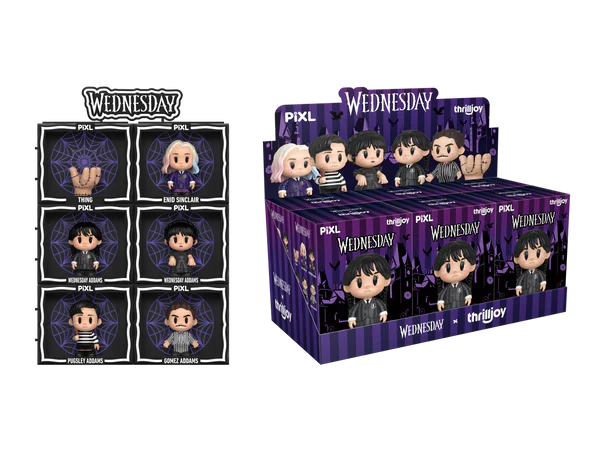 [Thrilljoy] Wednesday PIXL Blind Box Vinyl (1 in 108 chance of receiving a secret figure!)