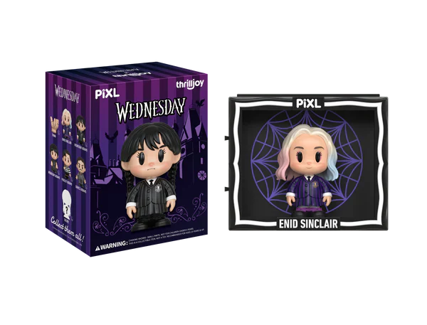[Thrilljoy] Wednesday PIXL Blind Box Vinyl (1 in 108 chance of receiving a secret figure!)