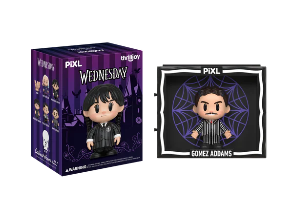 [Thrilljoy] Wednesday PIXL Blind Box Vinyl (1 in 108 chance of receiving a secret figure!)