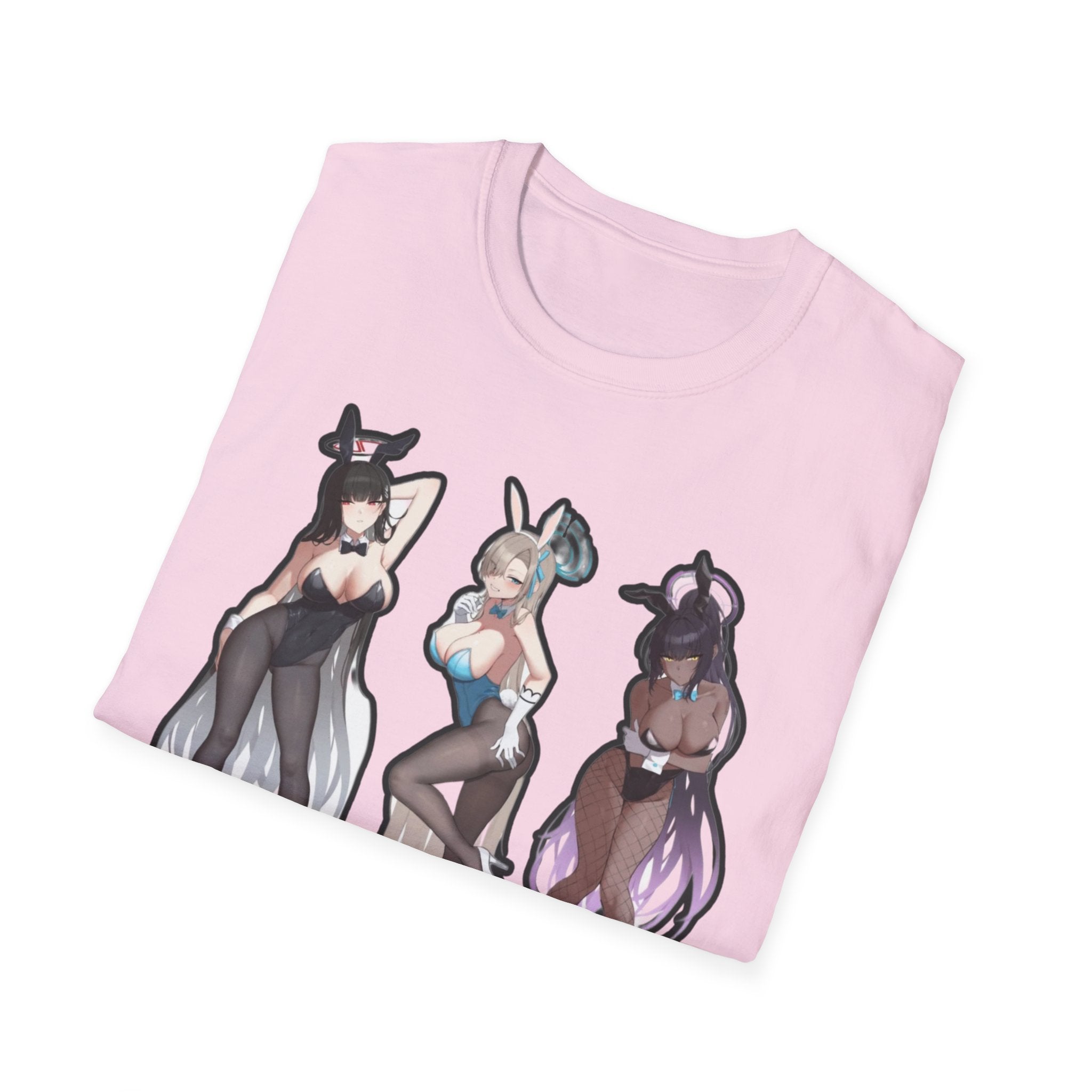 Anime-Inspired lewd bunny Unisex Softstyle T-Shirt, Cute Anime Art Tee, Casual Streetwear, Geeky Gift for Him/Her, Halloween Party Top, Graphic [...]