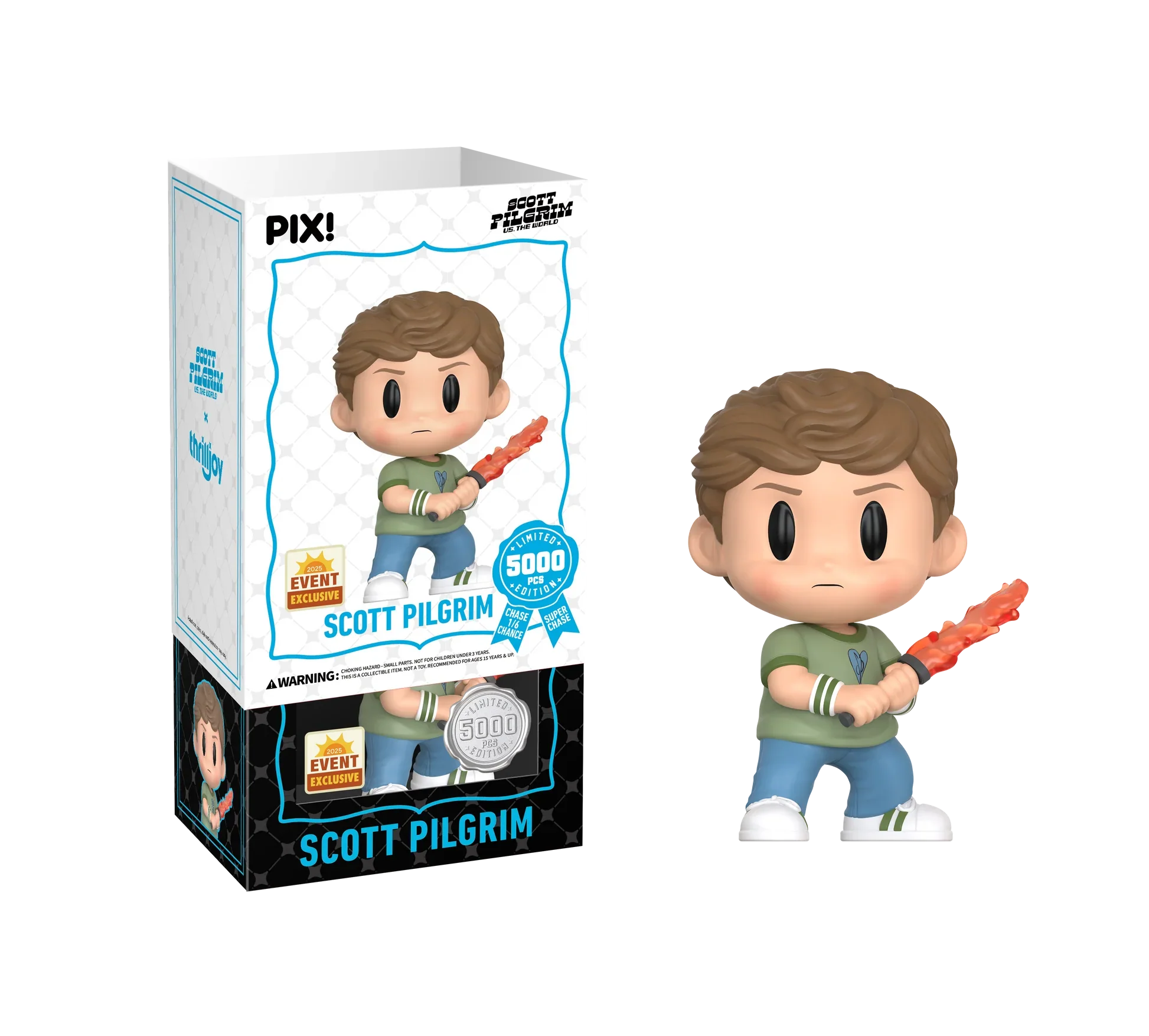 [Thrilljoy] [EXCLUSIVE] Scott Pilgrim vs The World - Scott Pilgrim LE5000 PIX Vinyl Figure (1 in 6 Chance at Chase)