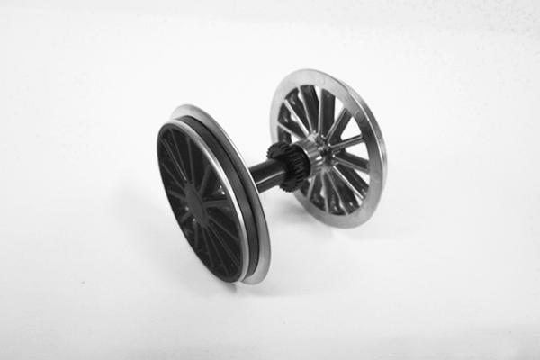 PIKO 36083 G Scale BB Plated Traction Wheelset BR194, Black
