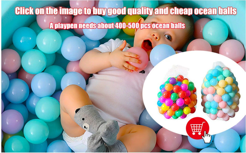 Portable Baby Playpen – Safe Indoor & Outdoor Play Yard with Breathable Mesh for Kids