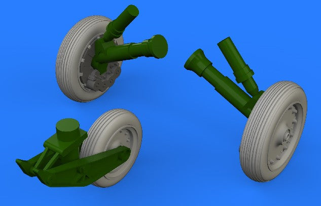Eduard 648387 1/48 Aircraft- F8 Crusader Wheels for EDU & HSG (Mask, Decals & Re