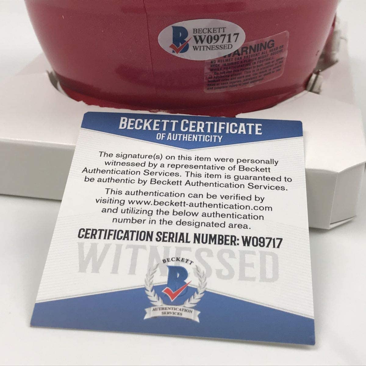 Autographed/Signed Travis Kelce Kansas City Chiefs Mini Football Helmet Beckett BAS COA