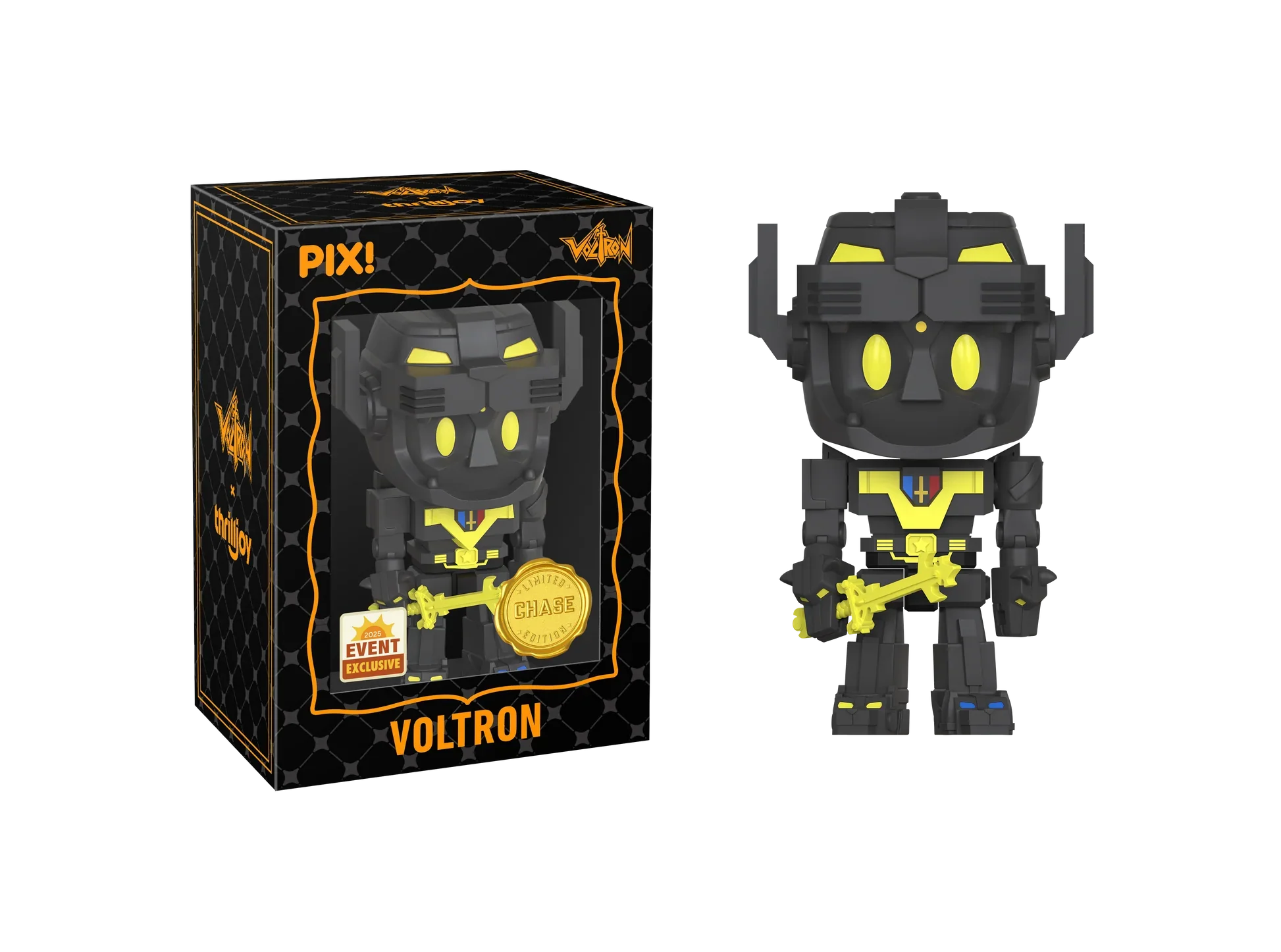 [Thrilljoy] [EXCLUSIVE] Voltron Defender of the Universe - Voltron LE6000 PIX Vinyl Figure (1 in 6 Chance at Chase)
