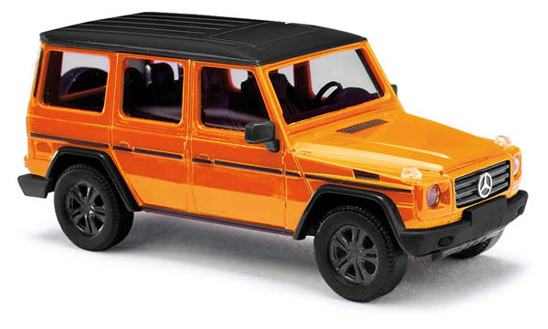 Busch 51464 HO Scale 2008 Mercedes-Benz G-Klasse SUV - Assembled -- Orange, Blac