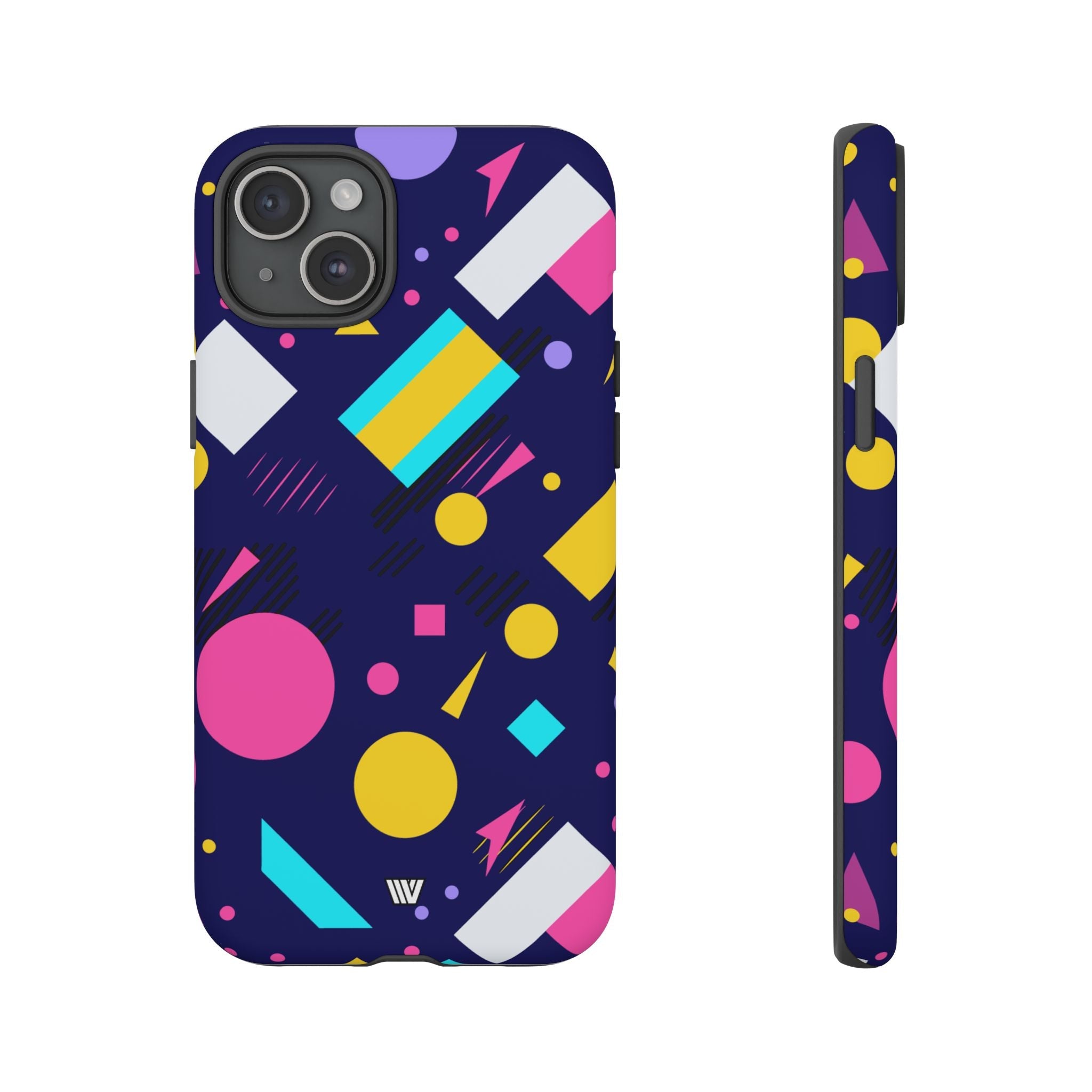 80s / 90s RETRO PATTERN DARK | Tough Phone Case