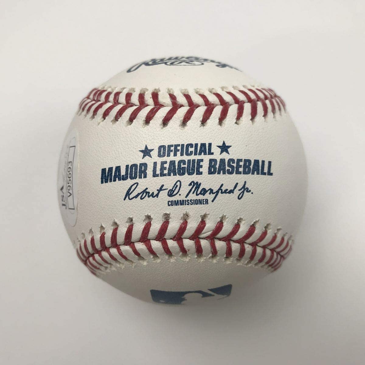 Autographed/Signed Trea Turner Rawlings Official Major League Baseball ROML JSA COA