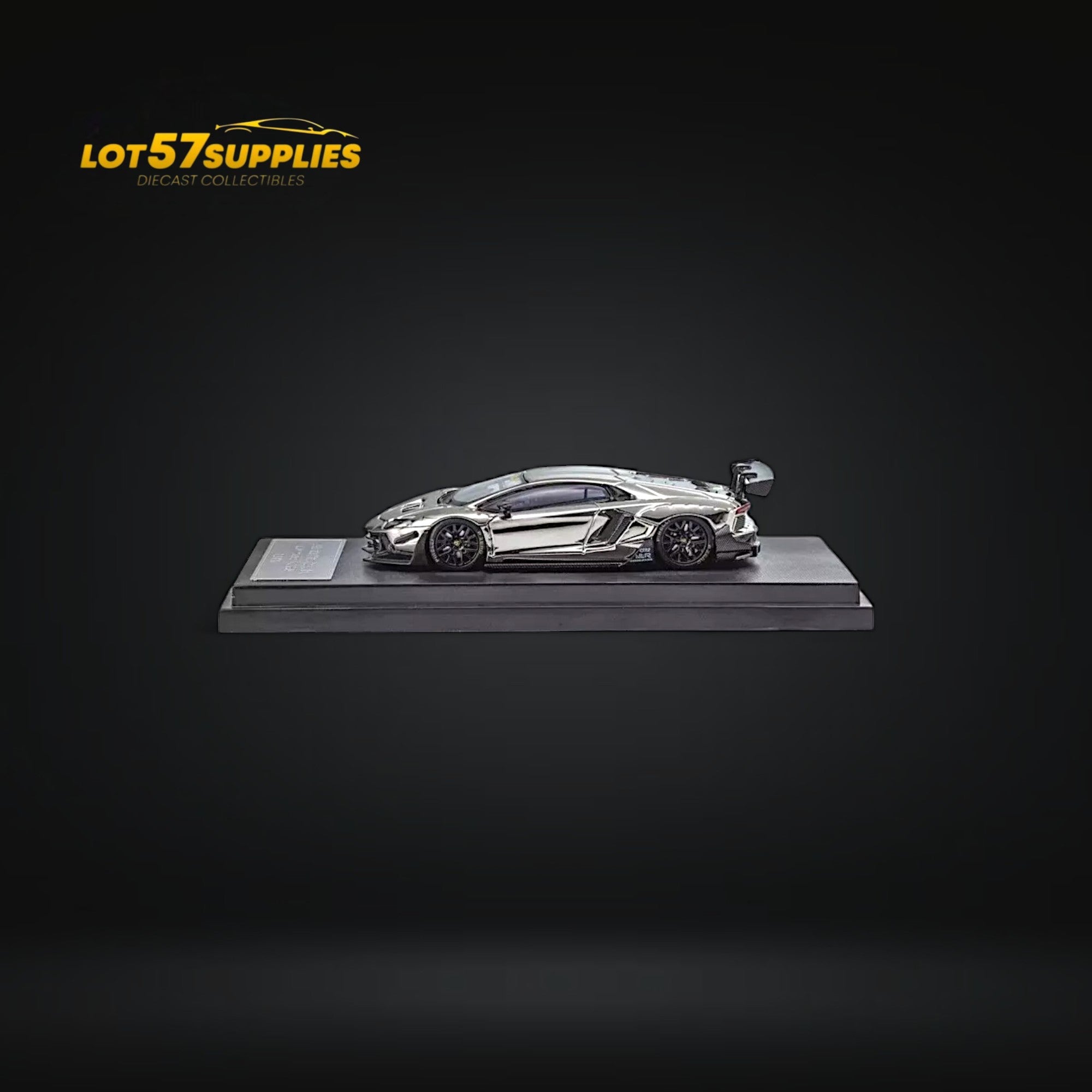 Star Model 1:64 Aventador LBWK LP700-4 Chrome Silver 1:64