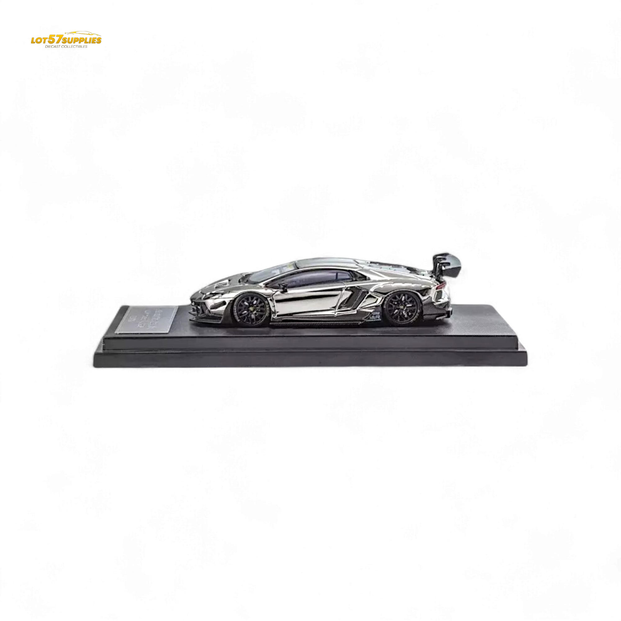 Star Model 1:64 Aventador LBWK LP700-4 Chrome Silver 1:64