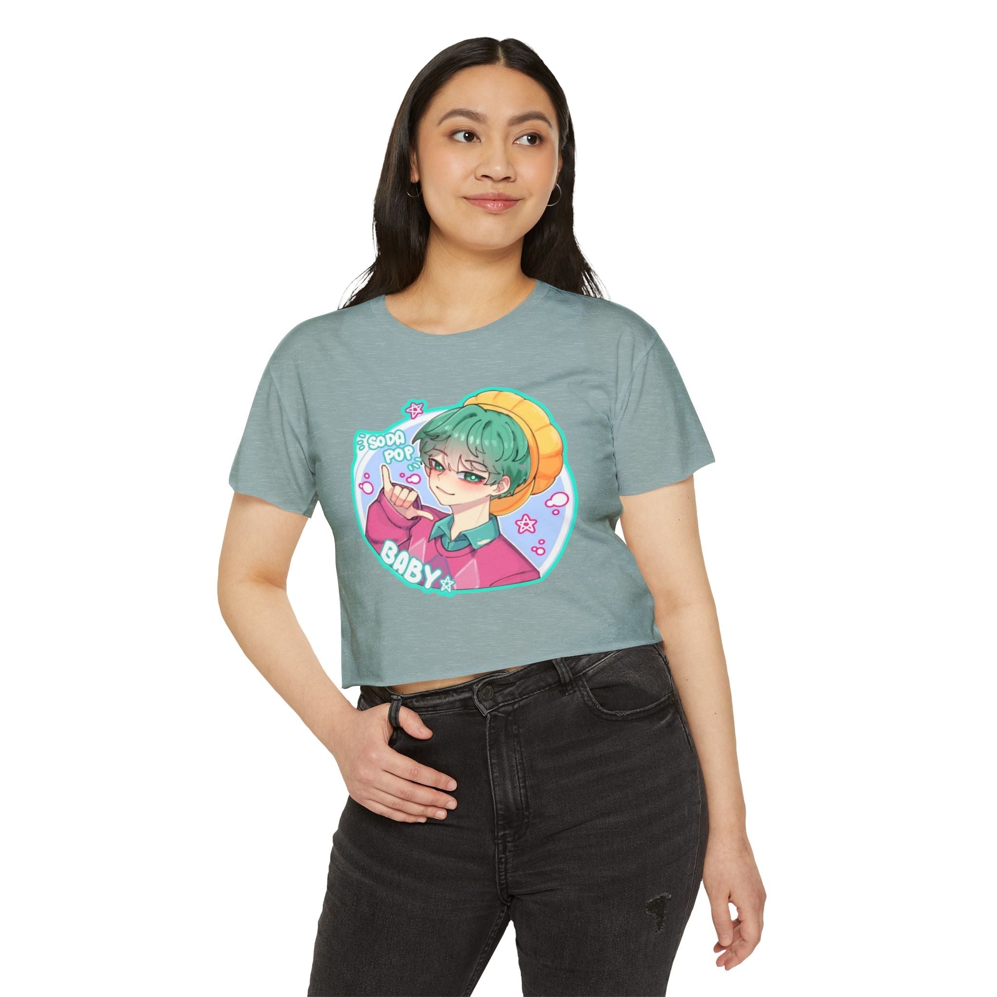 Cute Graphic kpop boys 3 Crop Top for Women, Festival Wear, Baby Pop Art Tee, Casual Summer Top, Gift for Music Lovers, Trendy Streetwear