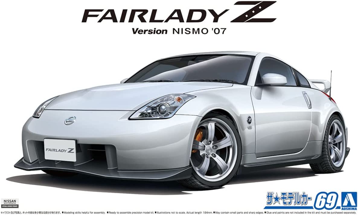 Aoshima 1/24 Scale Kit 58480 The Model Car 069 Nissan Z33 Fairlady Z Version Nismo 2007 Model Kit
