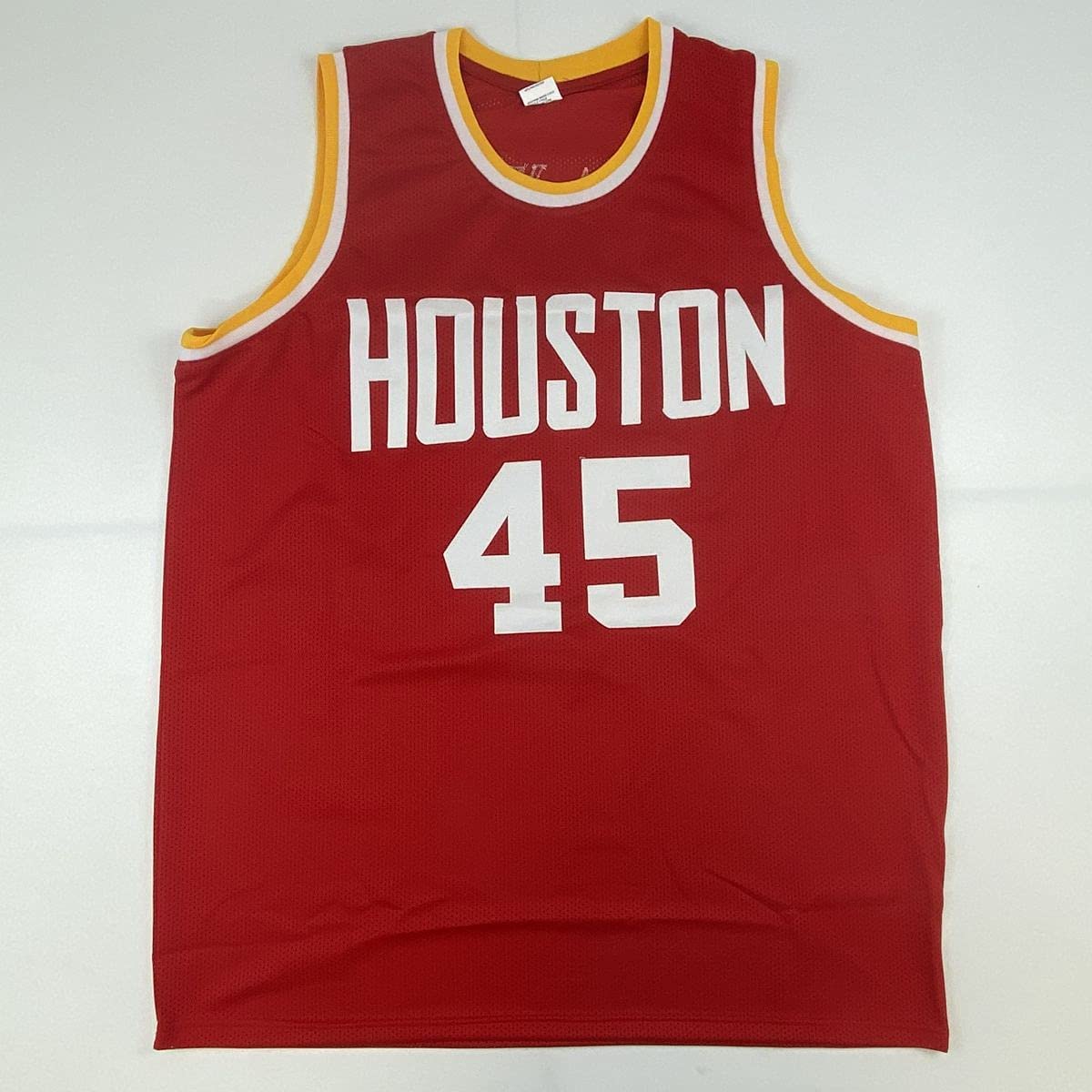 Autographed/Signed Rudy Tomjanovich Houston Red Basketball Jersey Tristar COA