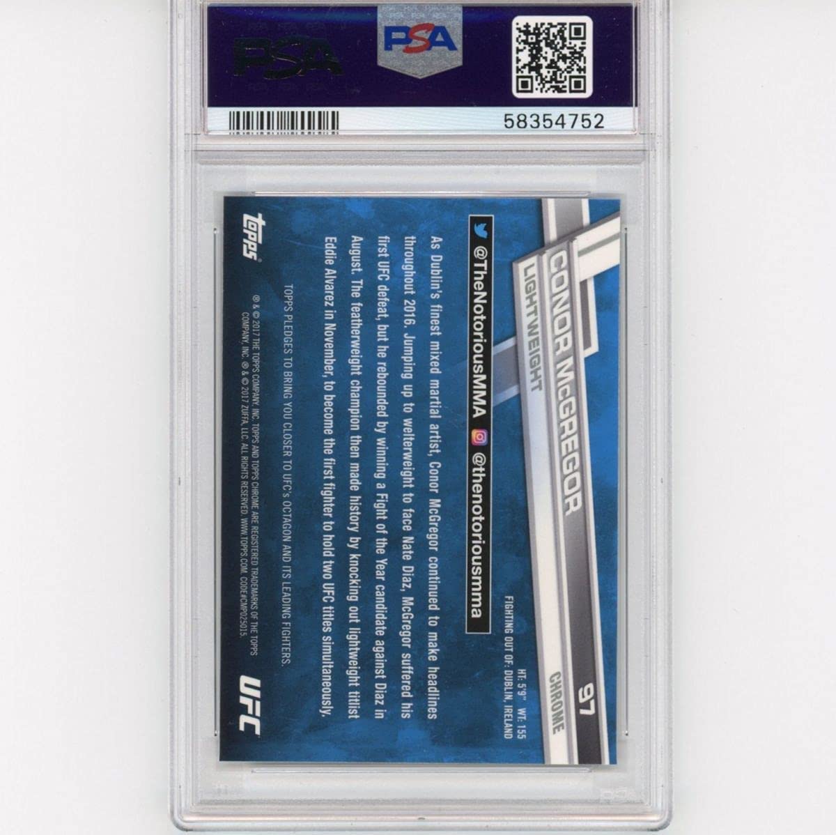 graded magic card Reljic v. Gouveia 2009 Topps UFC #TT35 Top 10 Fights of 2008 Rookie Ca —  Rookie Cards main image 1