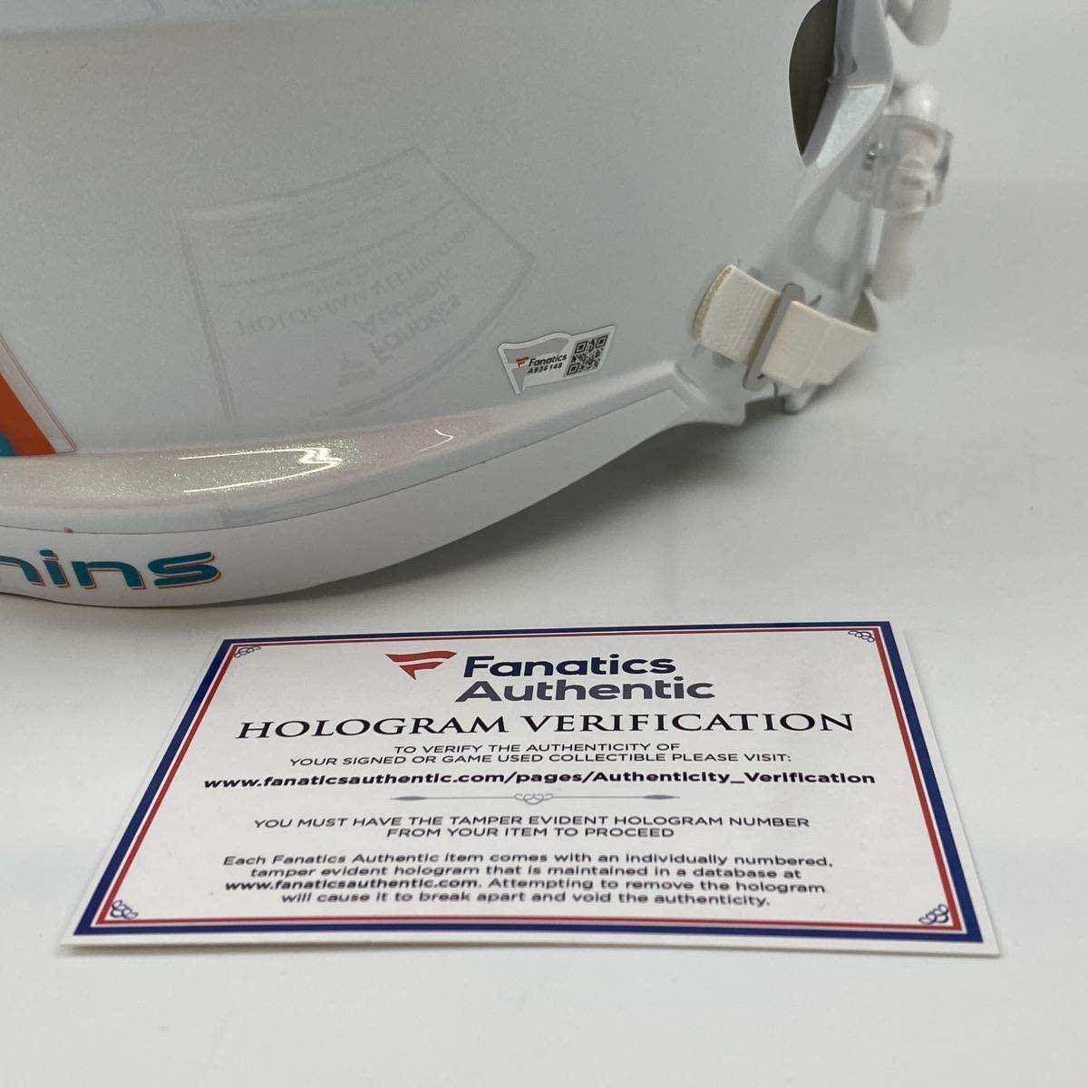 Autographed/Signed Tua Tagovailoa Miami Dolphins Full Size FS F/S Replica Football Helmet Fanatics COA