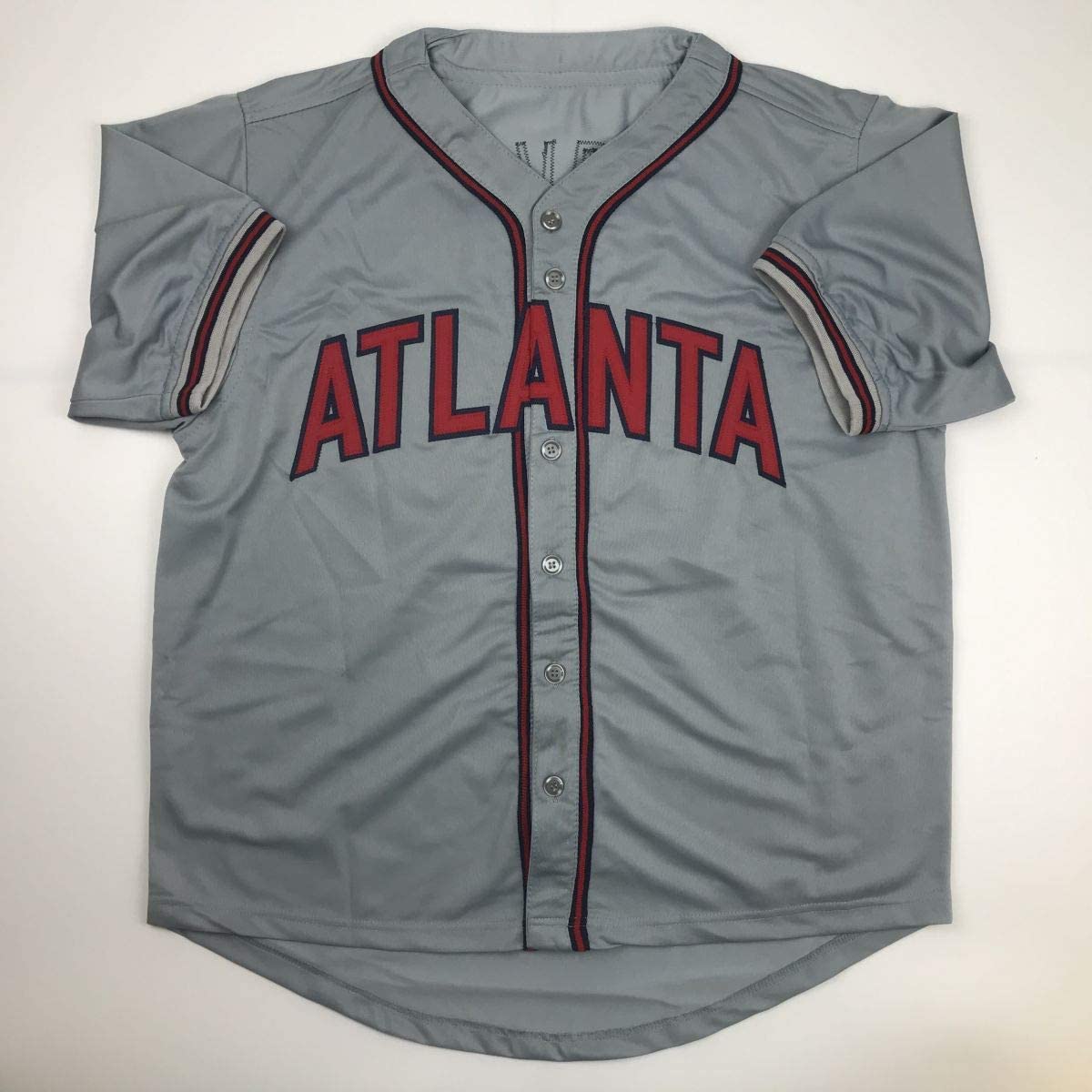 Autographed/Signed Tom Glavine Atlanta Grey Baseball Jersey JSA COA
