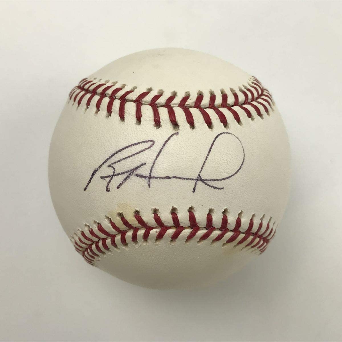 Autographed/Signed Ryan Howard Rawlings Official Major League Baseball ROML JSA COA Auto